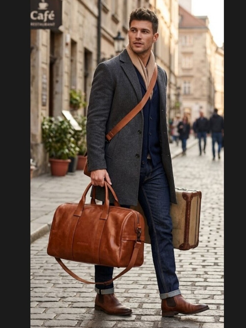 Large Carmel Travel Unisex Bag With Company‎ Logo